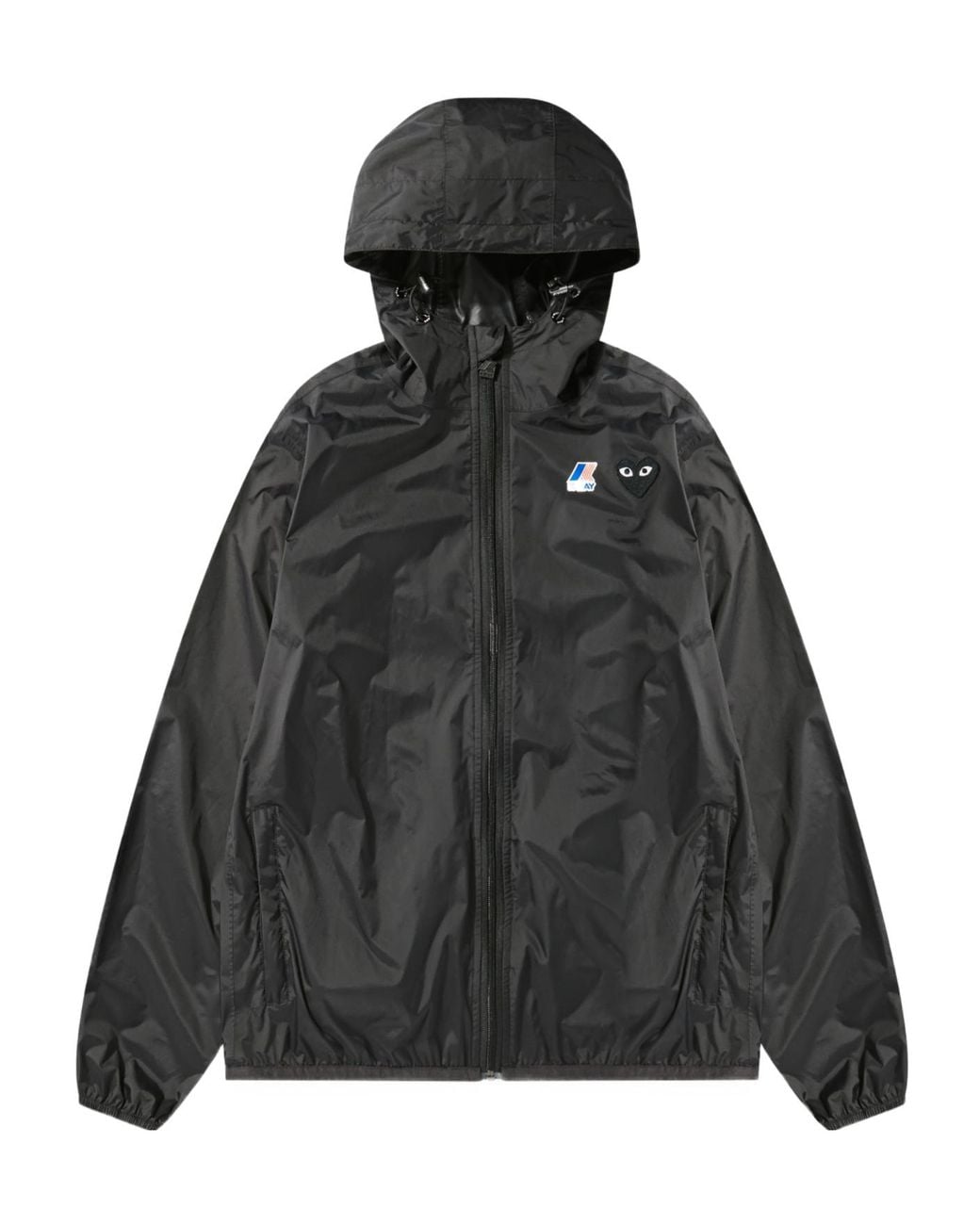 COMME DES GARÇONS PLAY Black Comme Des Garçons Play Hooded Zipped Jacket for men