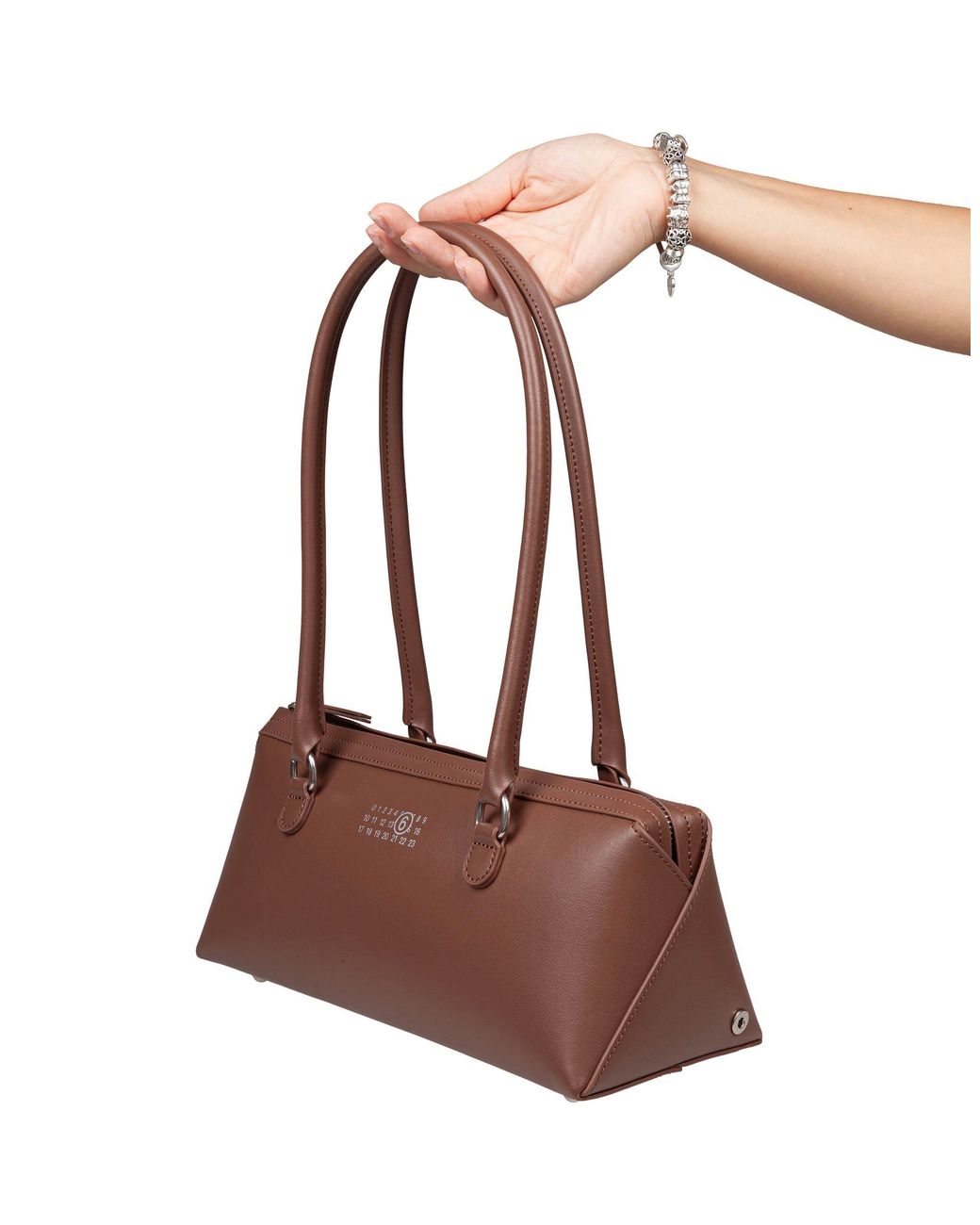 MM6 by Maison Margiela Brown Bauletto Shoulder Bag for men