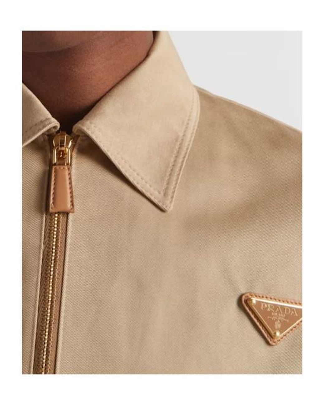 Prada Natural Chino Blouson Jacket