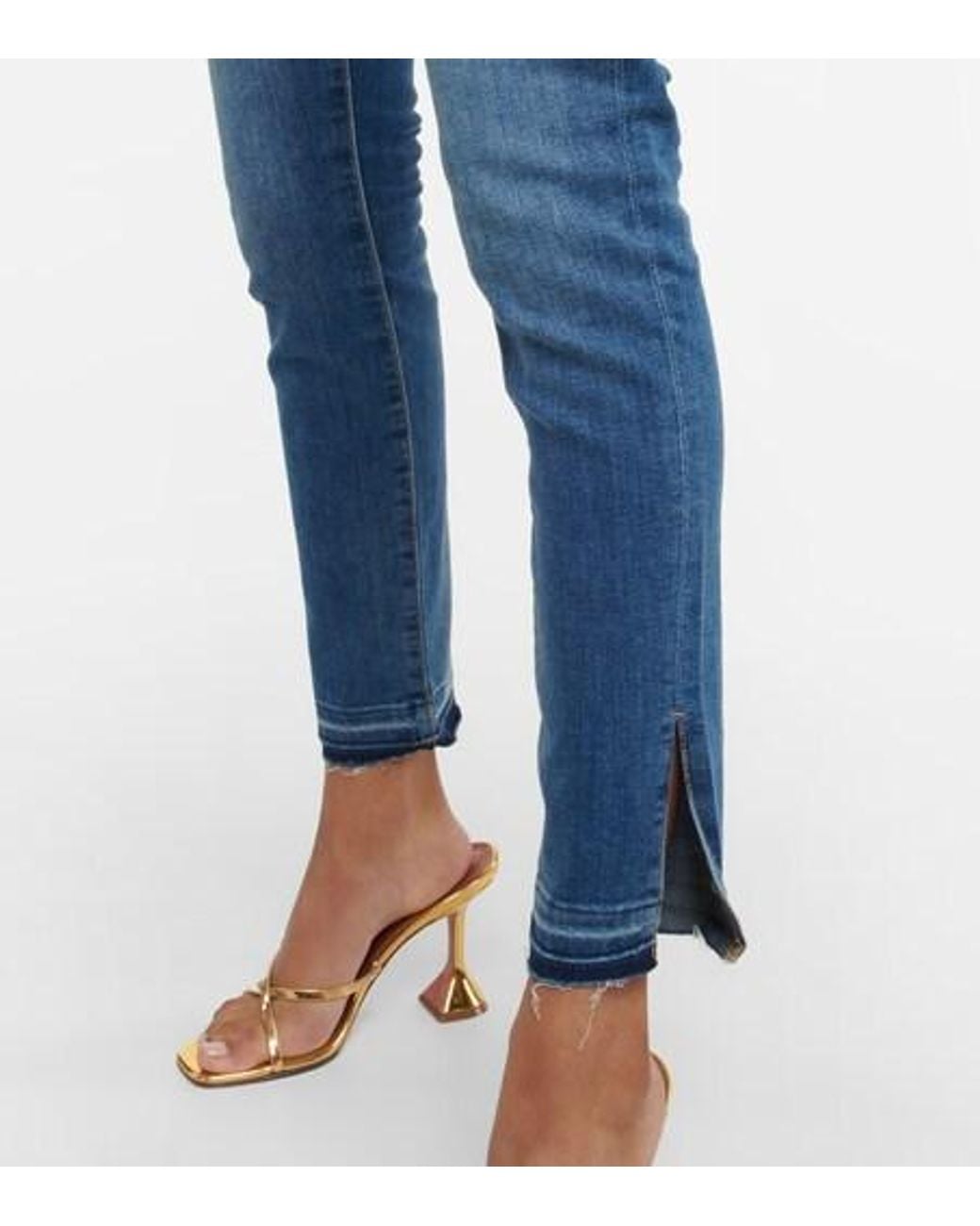 AG Jeans Blue Legging Ankle Mid-Rise Skinny Jeans