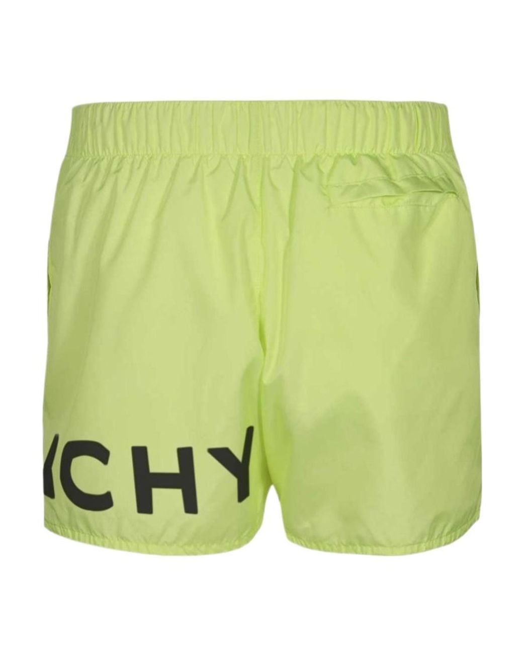Givenchy Green Logo Printed Swimming Shorts for men