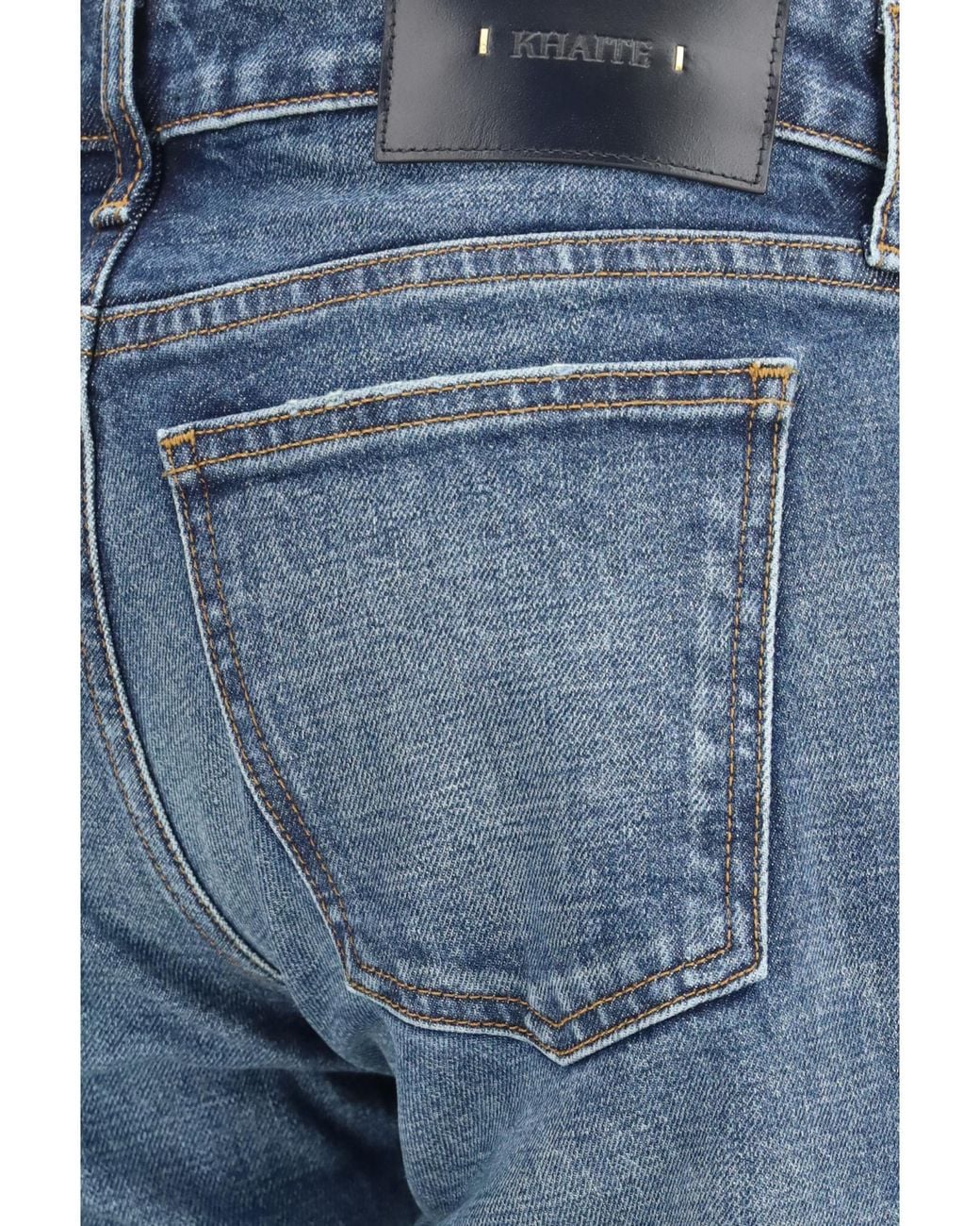 Khaite Blue Conforti Straight-Leg Jeans