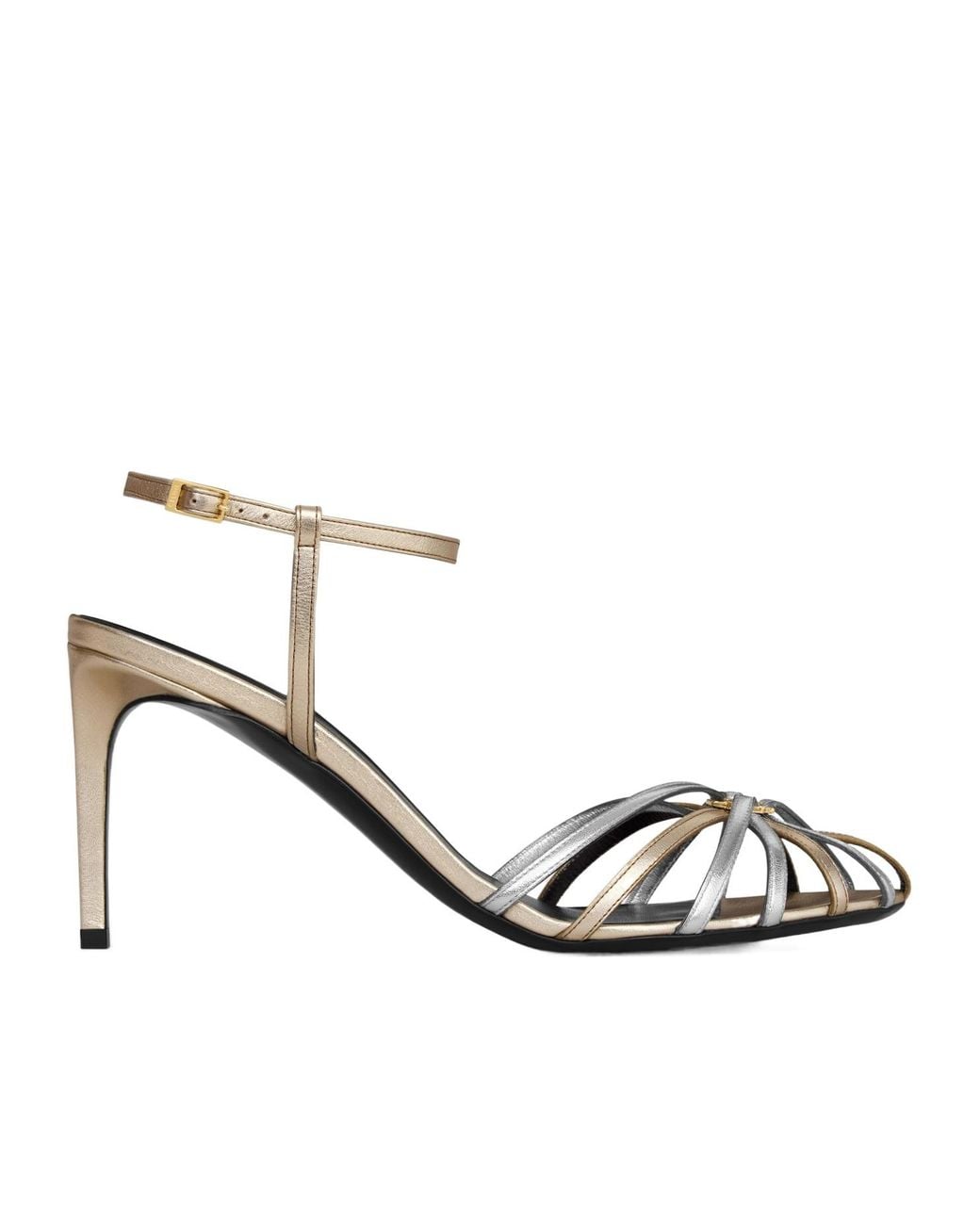 Céline Metallic Sandal Triomphe