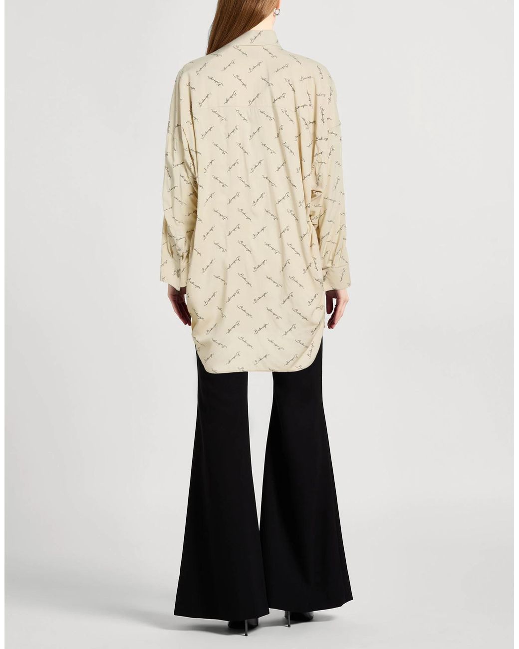 Balenciaga Natural Long Sleeve Shirt