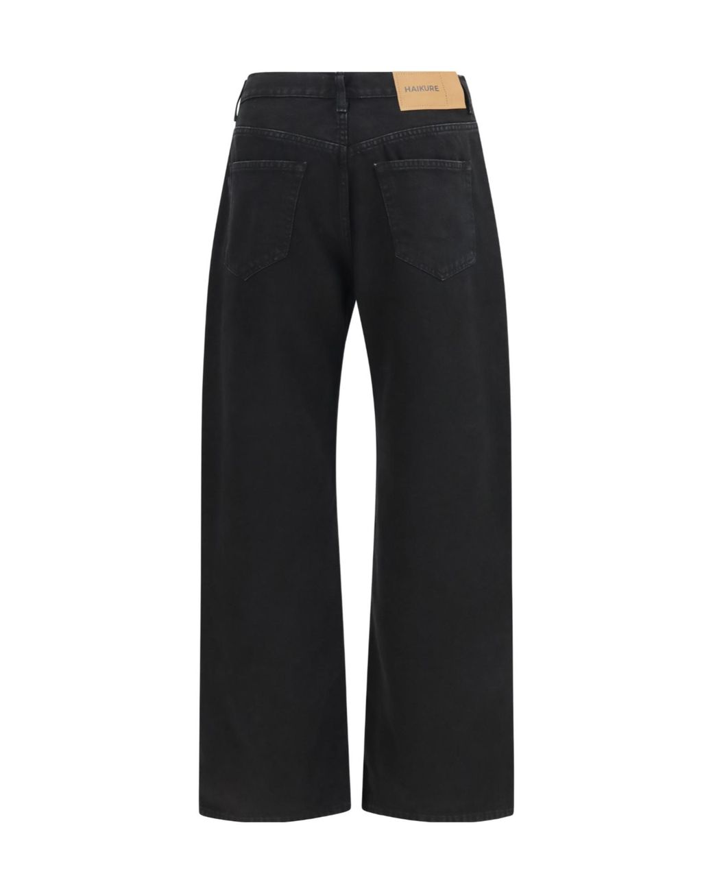 Haikure Black Logo Patch Pants