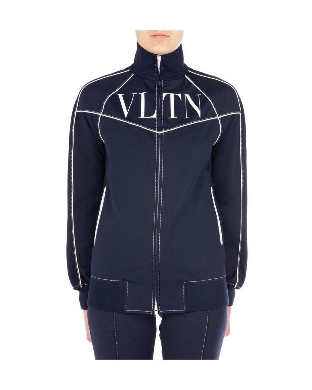 Valentino Blue Vltn Printed Track Jacket