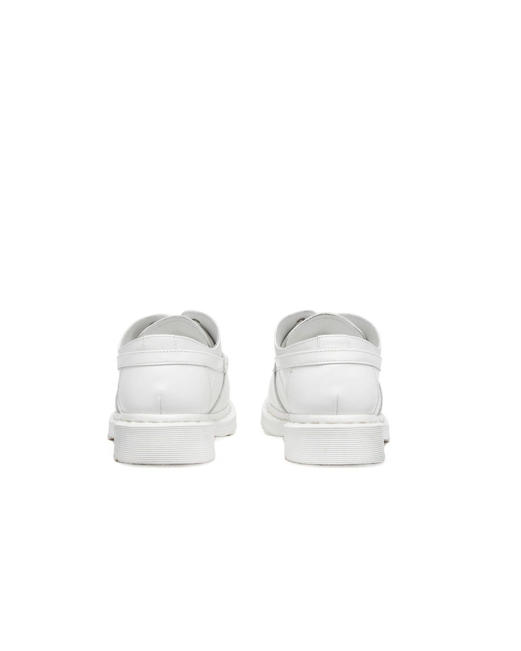 MM6 by Maison Margiela White X Dr Martens Leather Loafers