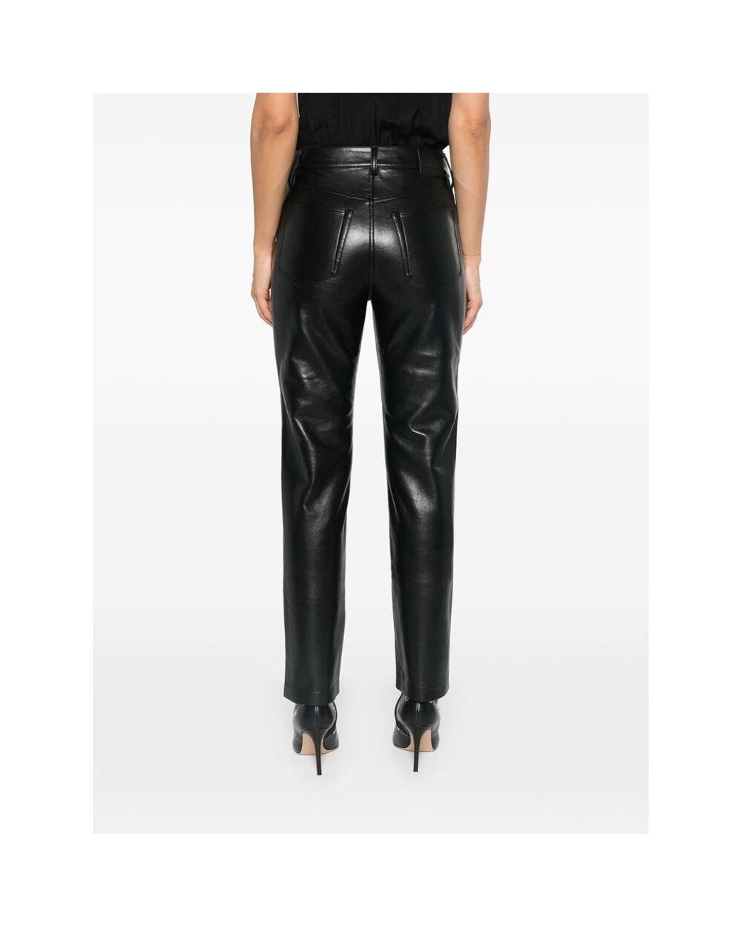 Anine Bing Gray Bruno Straight Leg Trousers