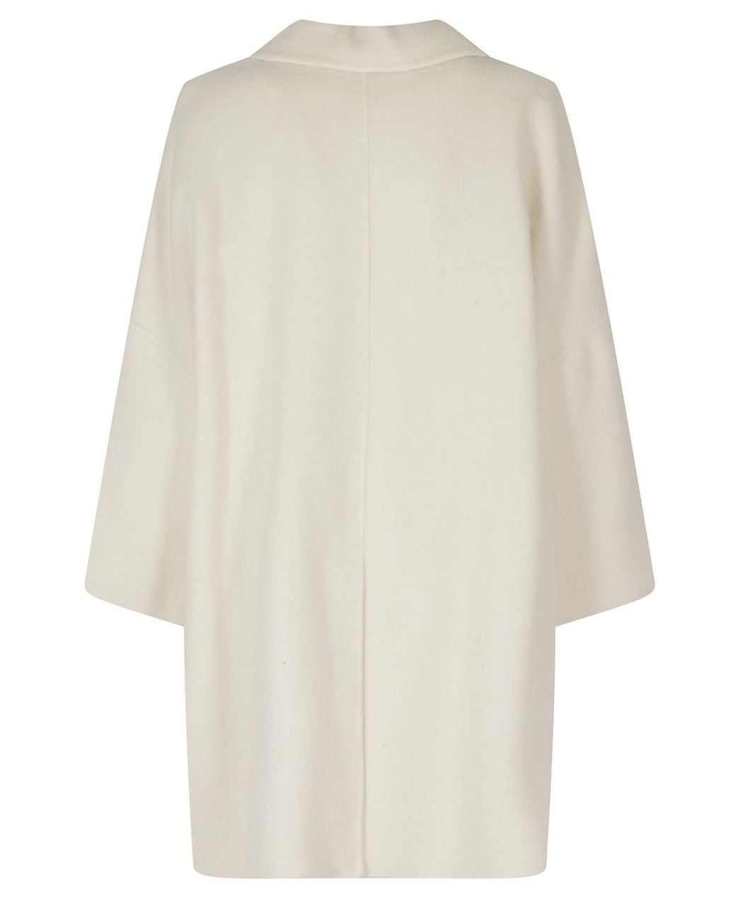 Semicouture White Long-Sleeve Coat