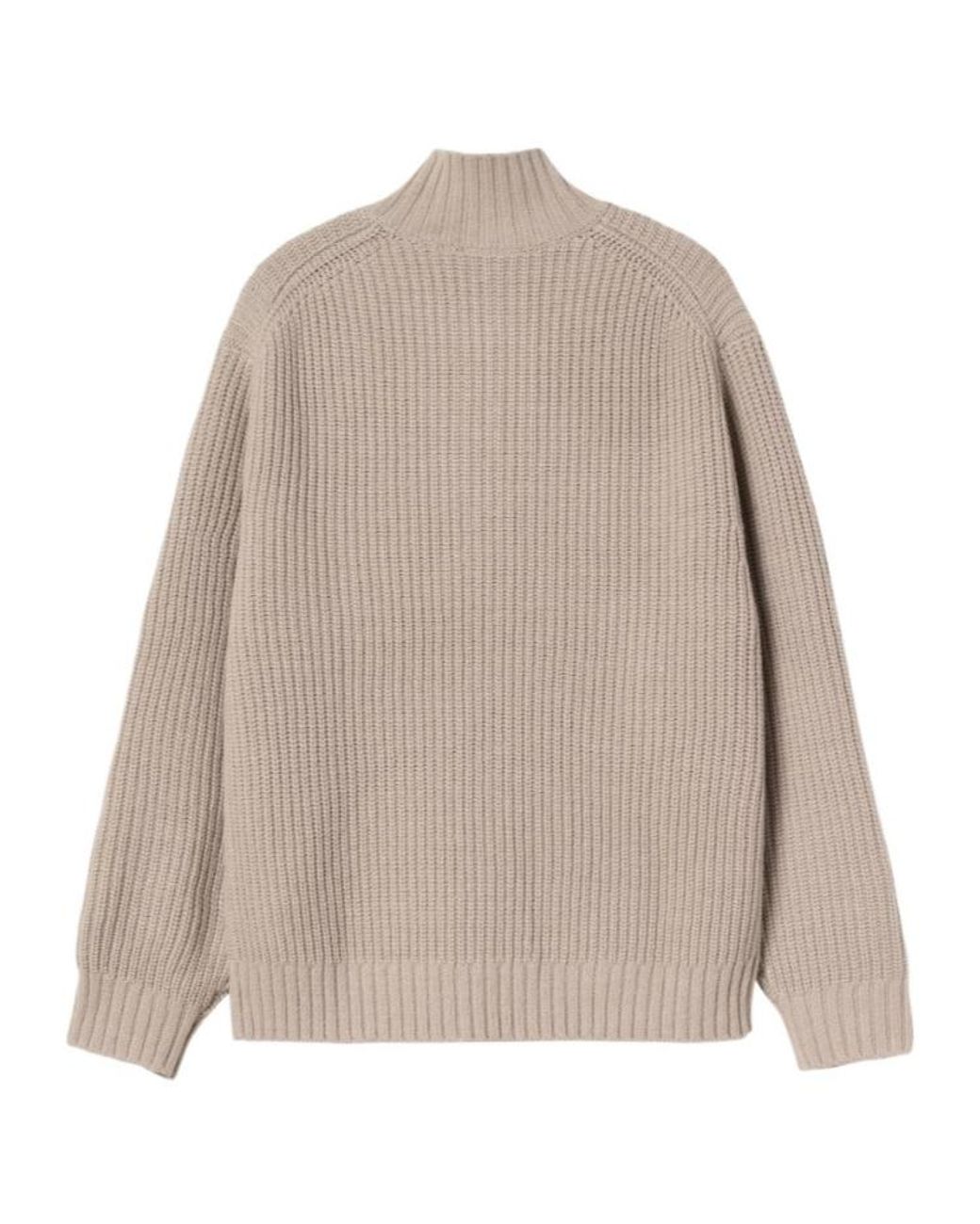 Carhartt Natural Carhartt Detroit Half Zip Sweater for men