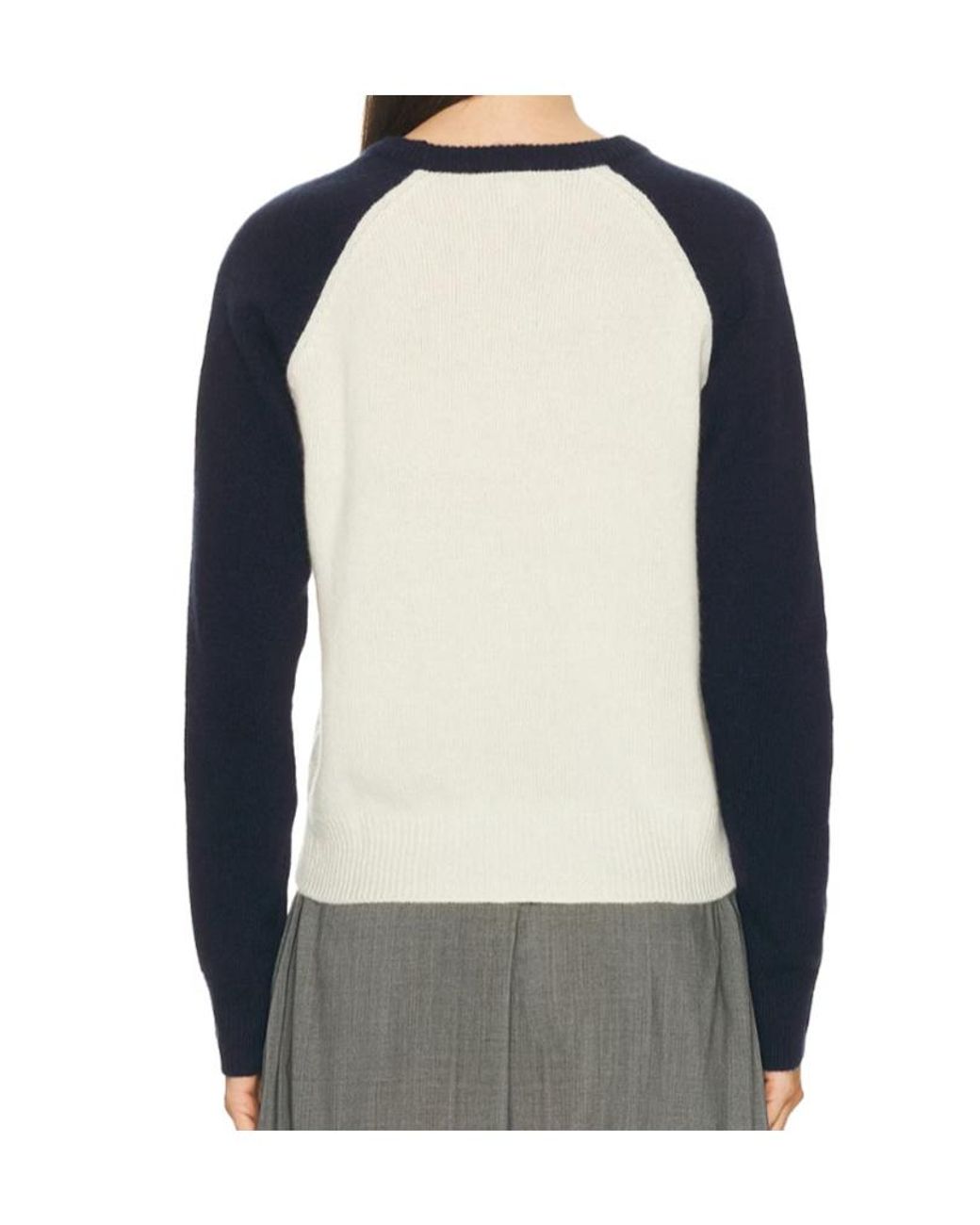 Sporty & Rich Blue Logo Raglan Knitted Sweater for men
