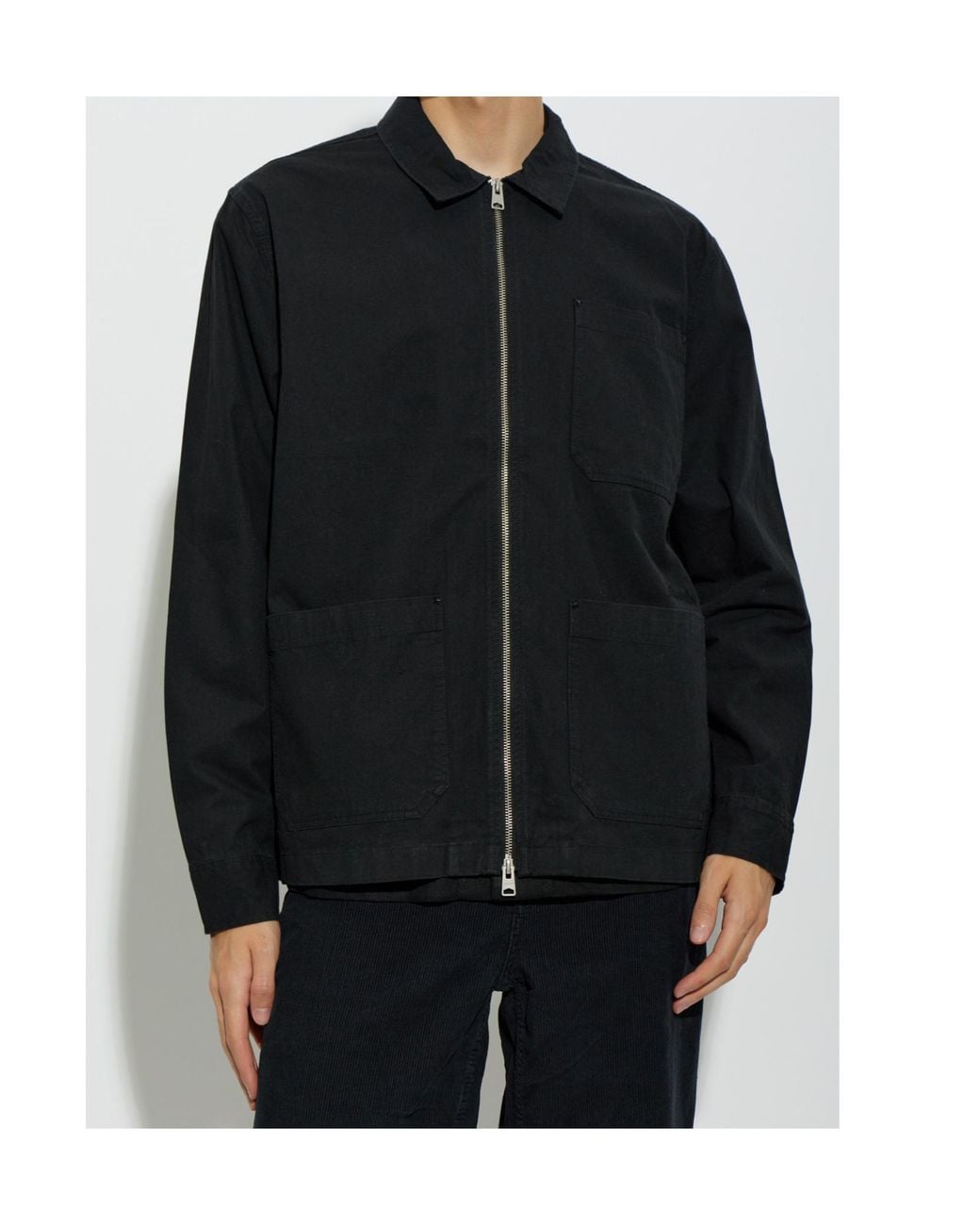 AllSaints Black Long-Sleeve Casual Jacket for men
