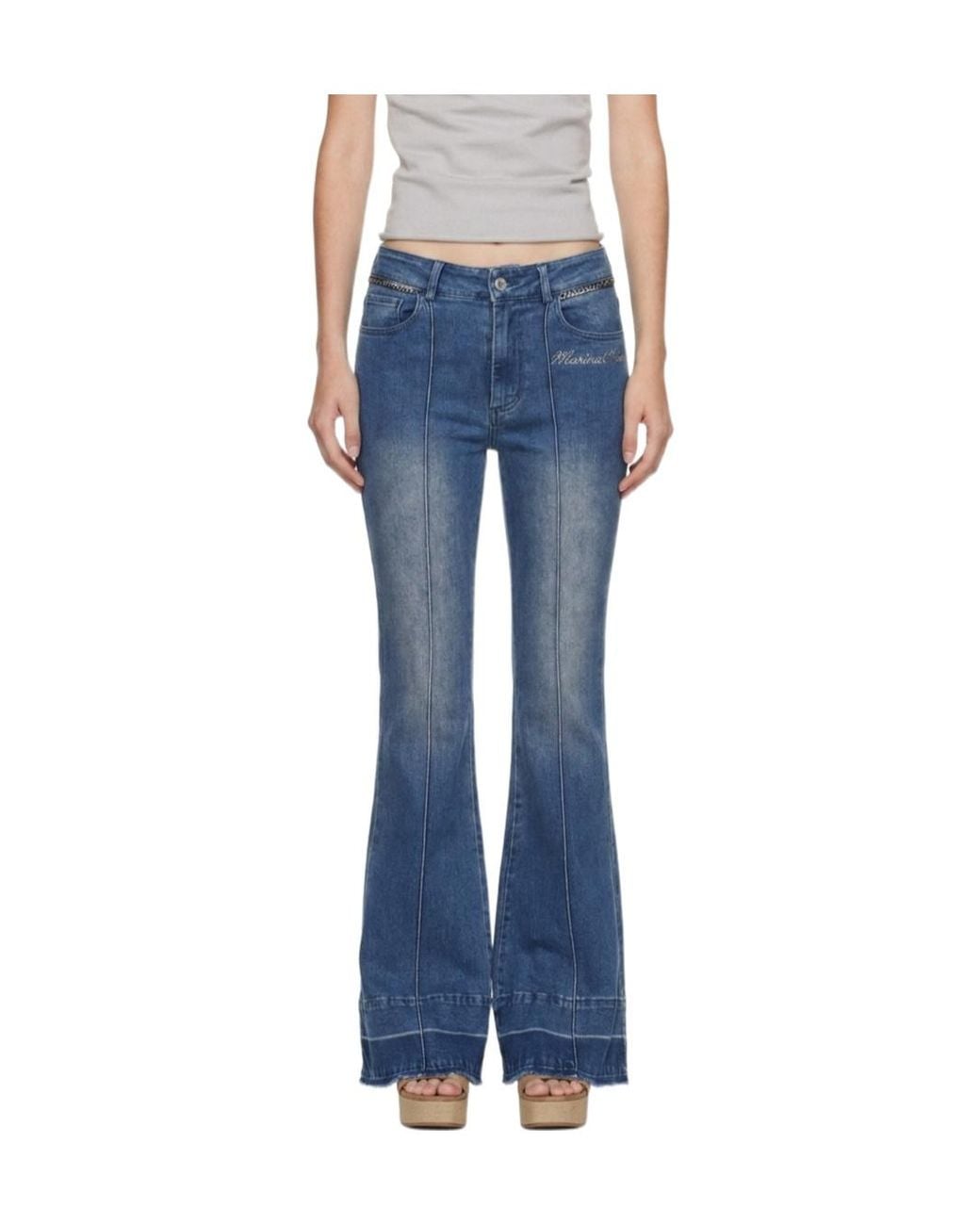 Marissa Chiara Blue Flared Jeans
