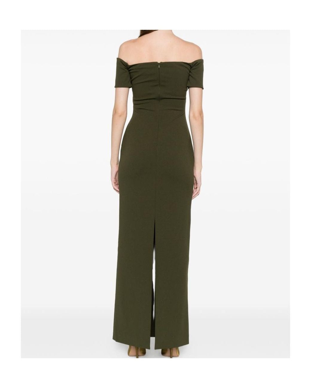 Solace London Green Nile Maxi Dress