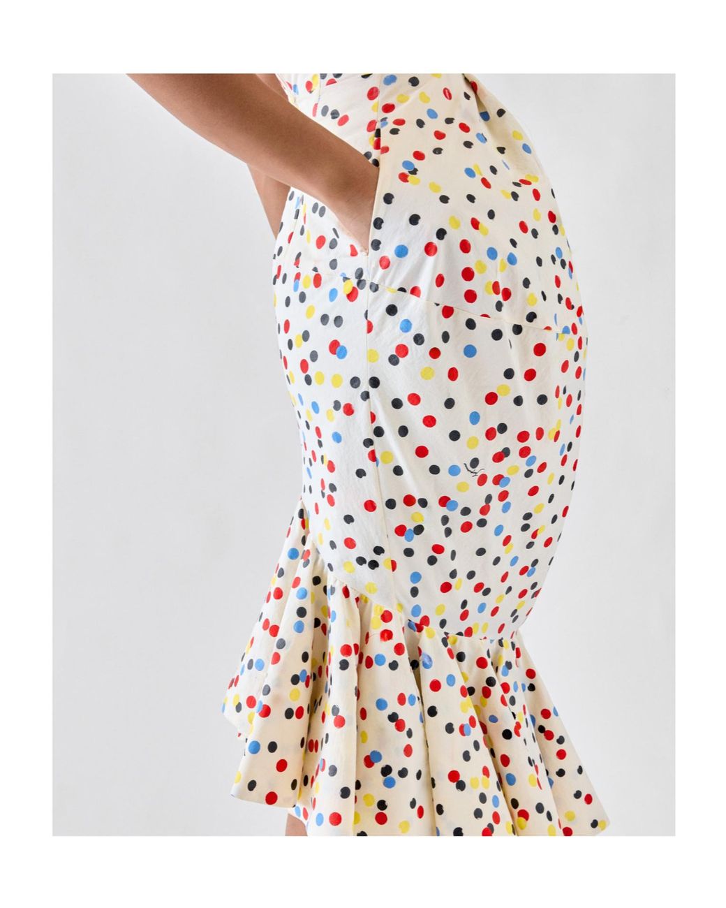 Jacquemus White Strapless Dress