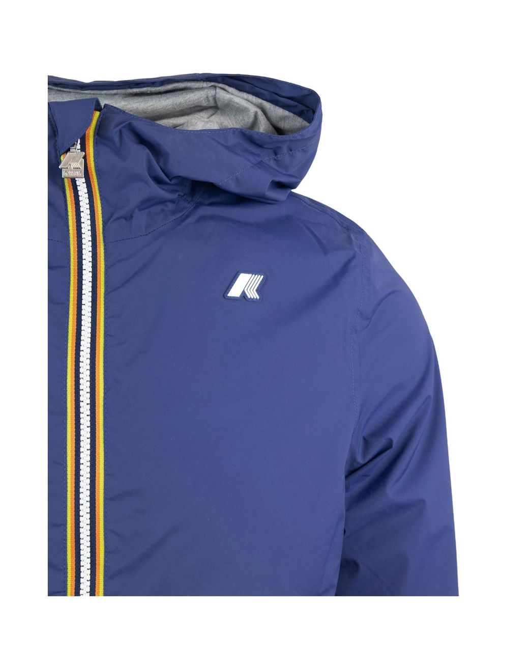 K-Way Blue Zip-Up Hooded Jacket for men