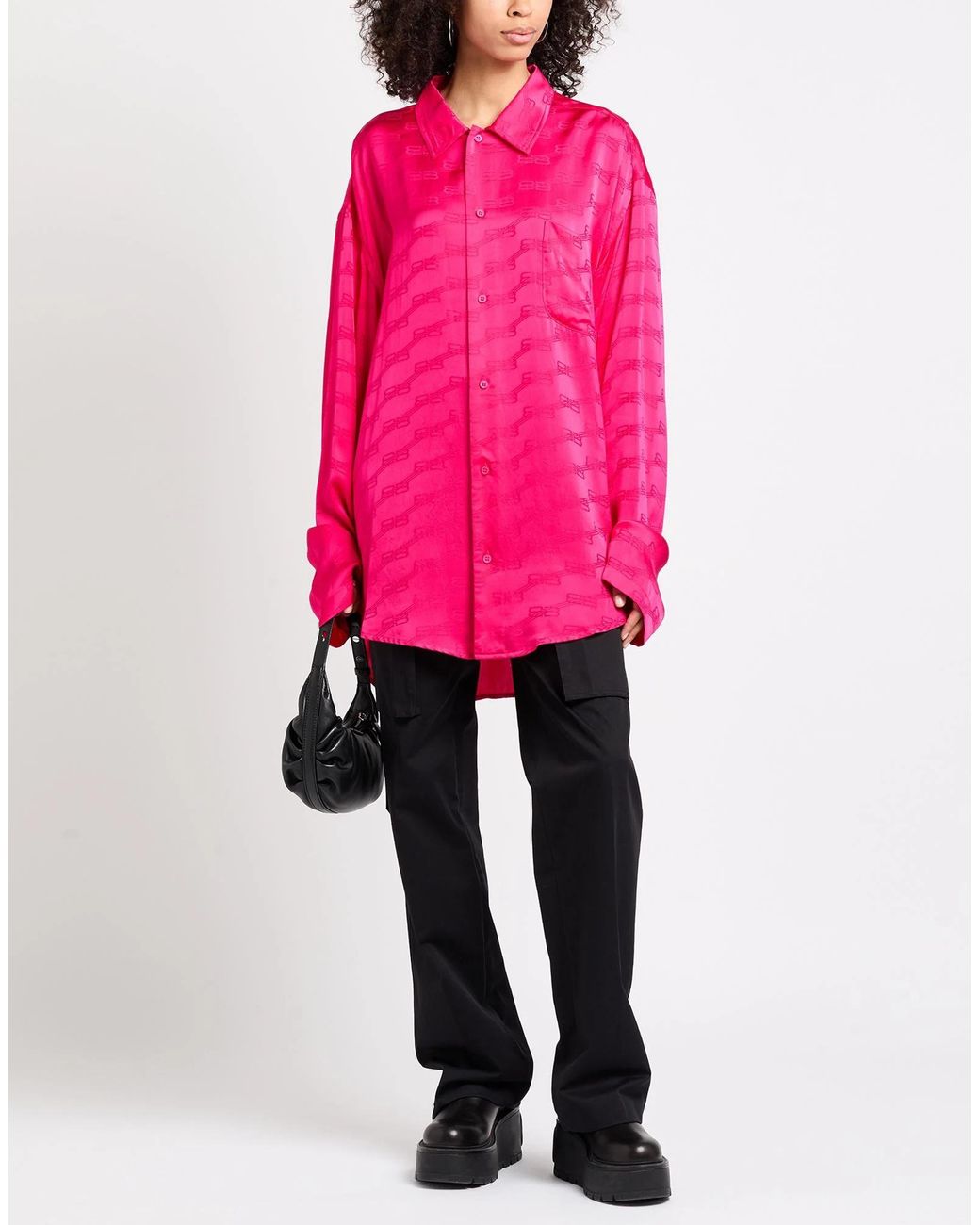 Balenciaga Pink Long Length Long-Sleeve Shirt