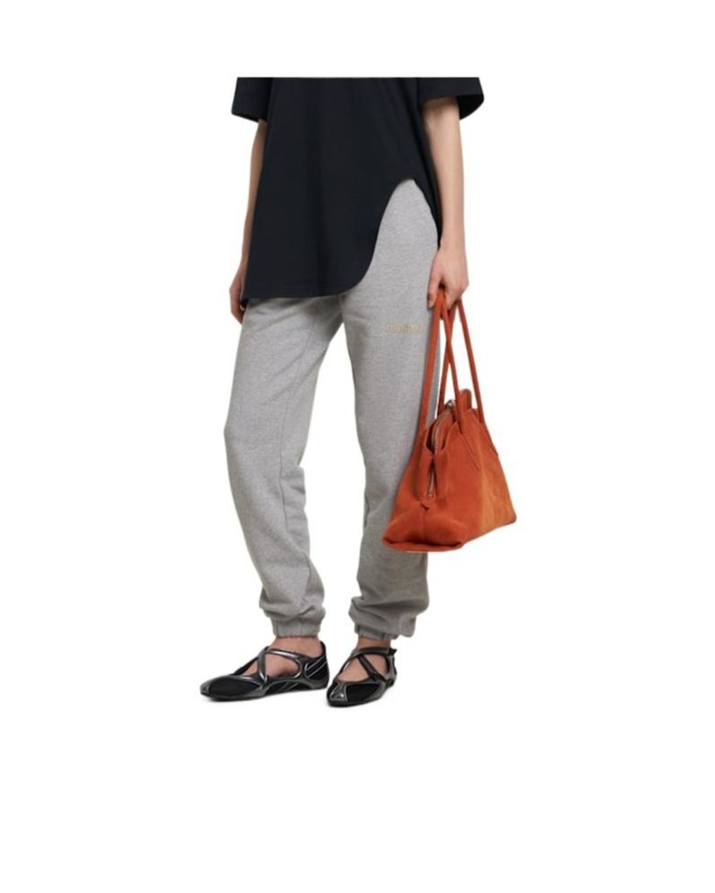 The Attico Black Floor 01 Ballerina Flats