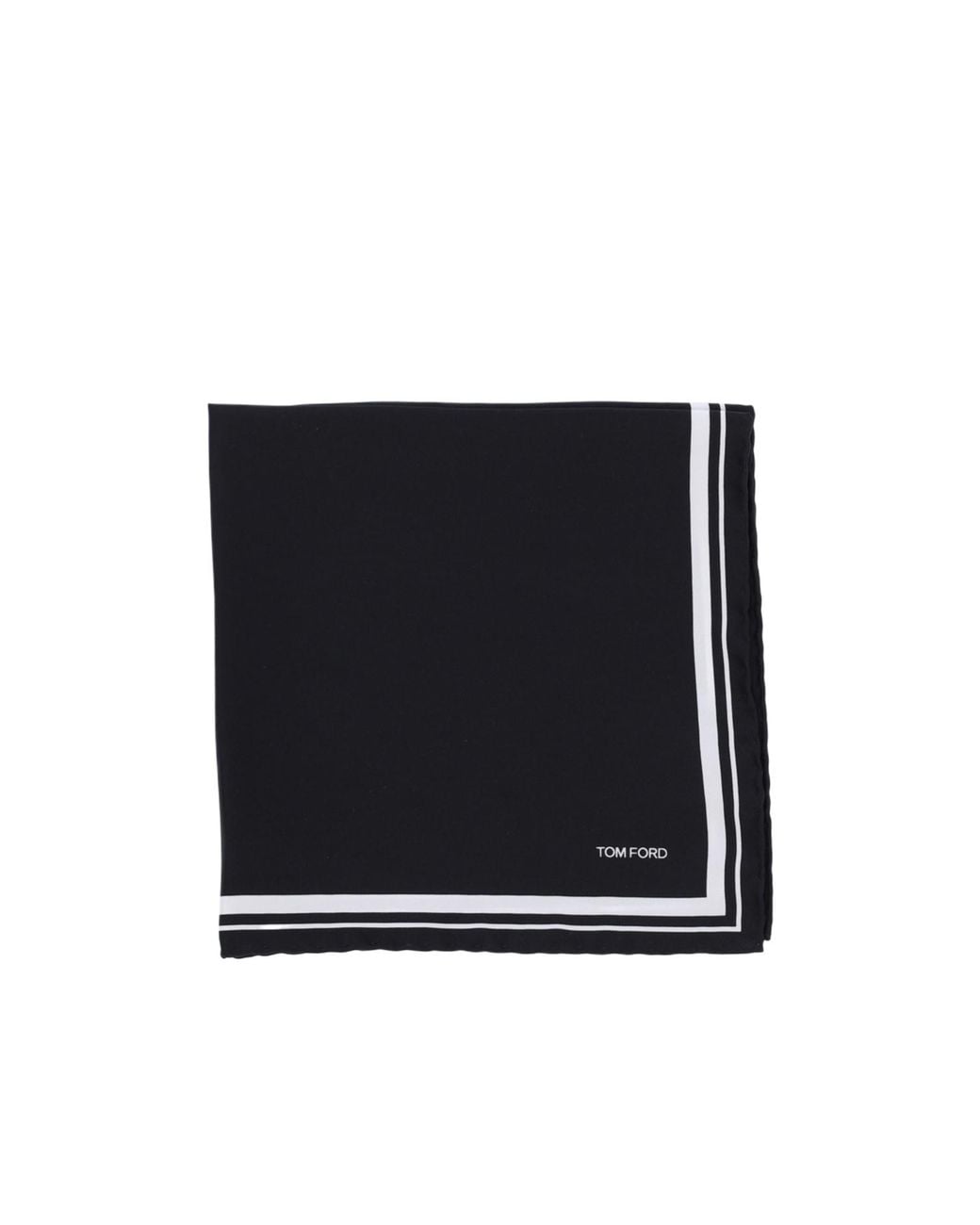 Tom Ford Black Frame Pocket Square Scarf for men