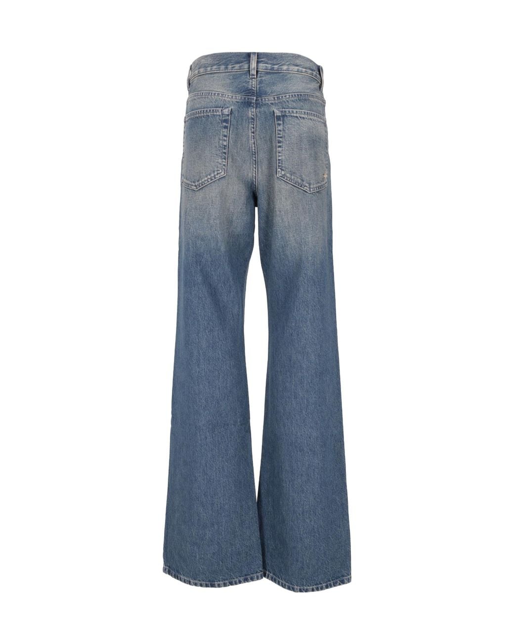 Ann Demeulemeester Blue Stonewashed Wide-Leg Jeans