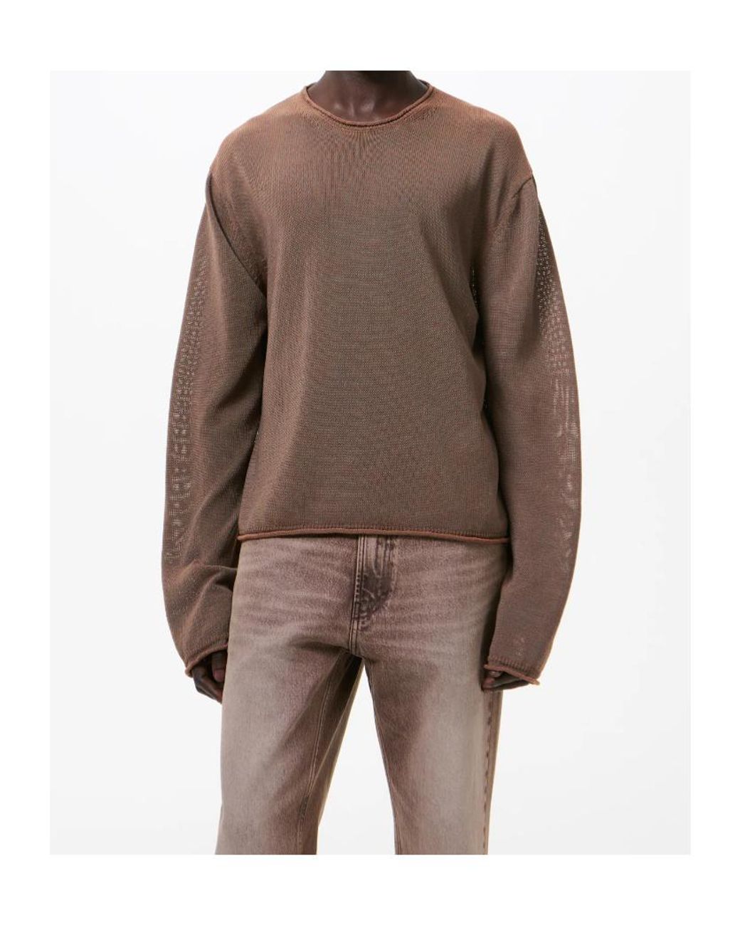Our Legacy Brown Rigid Popover Jumper for men