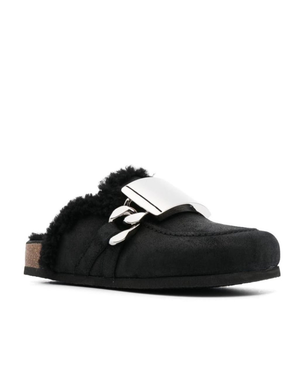 J.W. Anderson Black Open-Heel Muller Shoes
