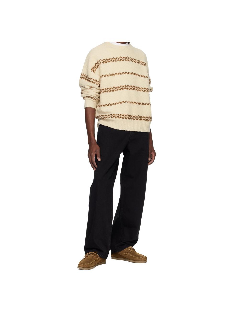 Isabel Marant Natural Romain Striped Pullover for men