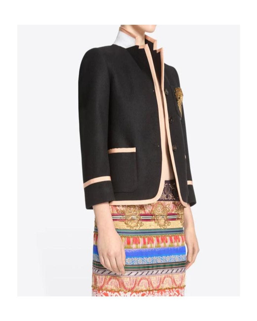 Dries Van Noten Black Single-Breasted Casual Jacket