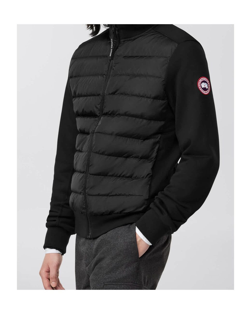 Canada Goose Black Hybridge Huron Full-Zip Jacket for men