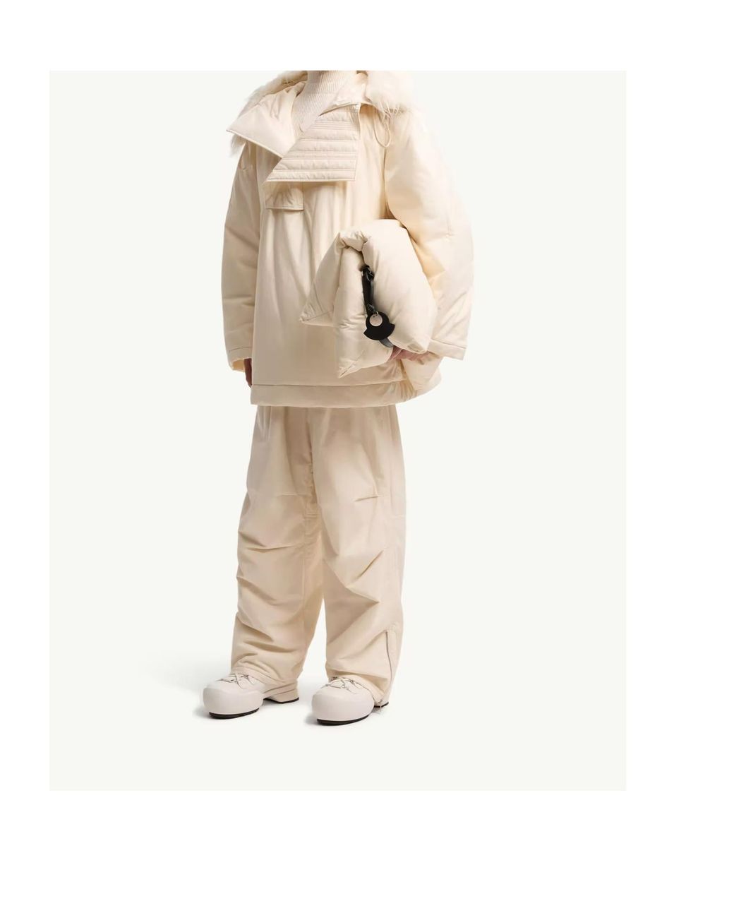 Moncler Natural Jil Sander Bowtiediene Short Down Jacket for men