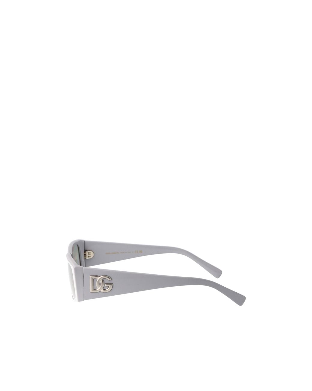 Dolce & Gabbana White Eyewear Rectangular Frame Sunglasses for men