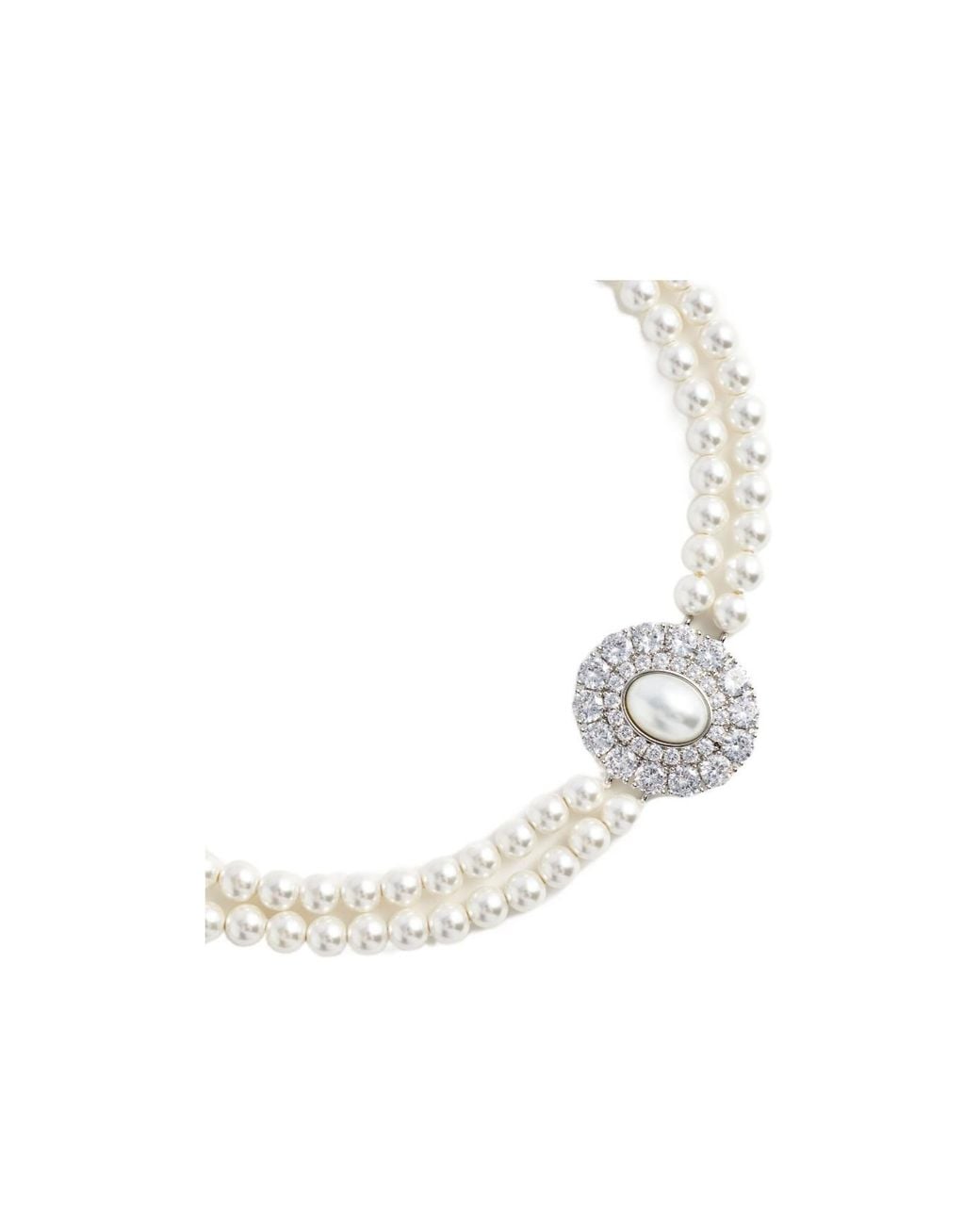 Self-Portrait White Embellished Choker