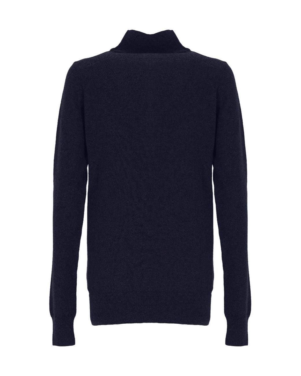 Mugler Blue Cashmere Open Cardigan