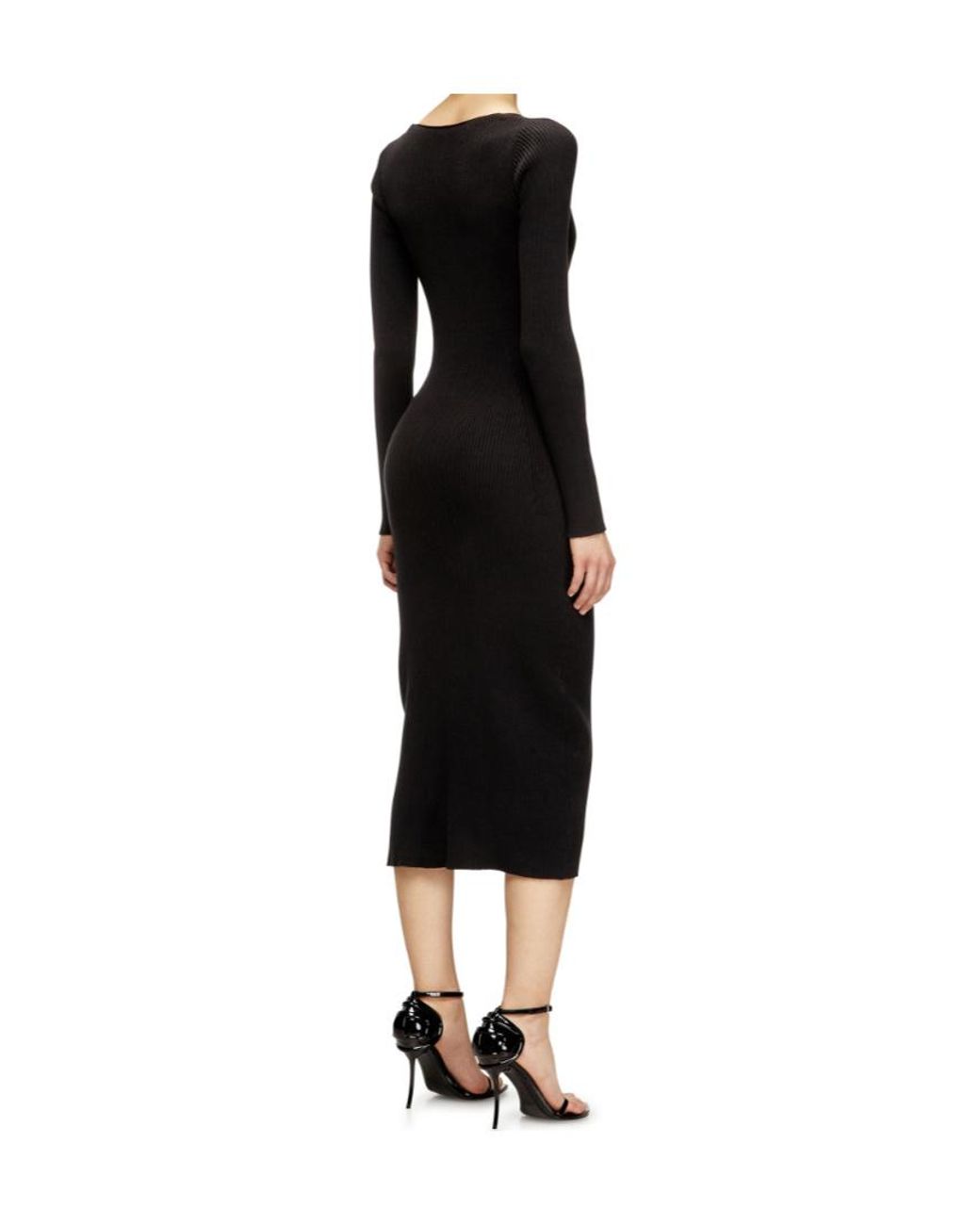 DIESEL Black M-Melti-Ls Zipped Dress