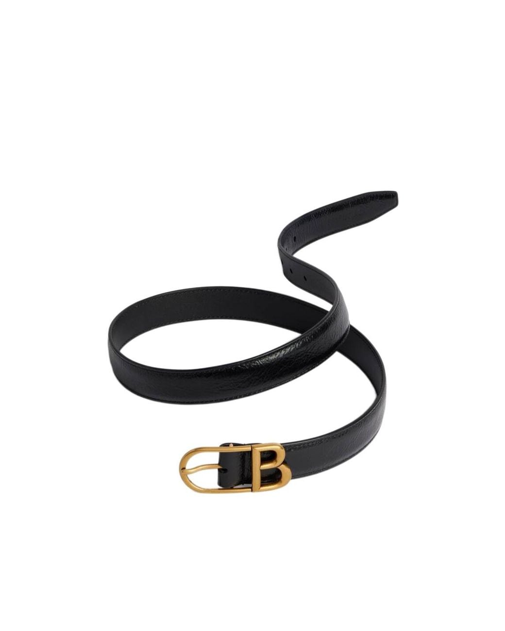 Balenciaga White Classic B Belt