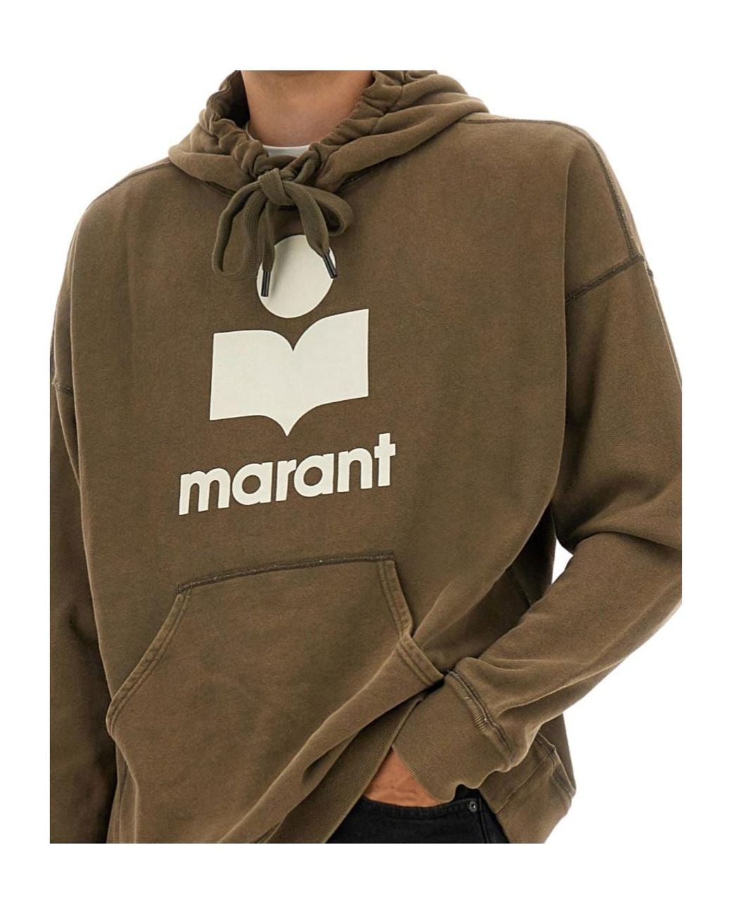 Isabel Marant Green Miley Drawstring Hoodie for men