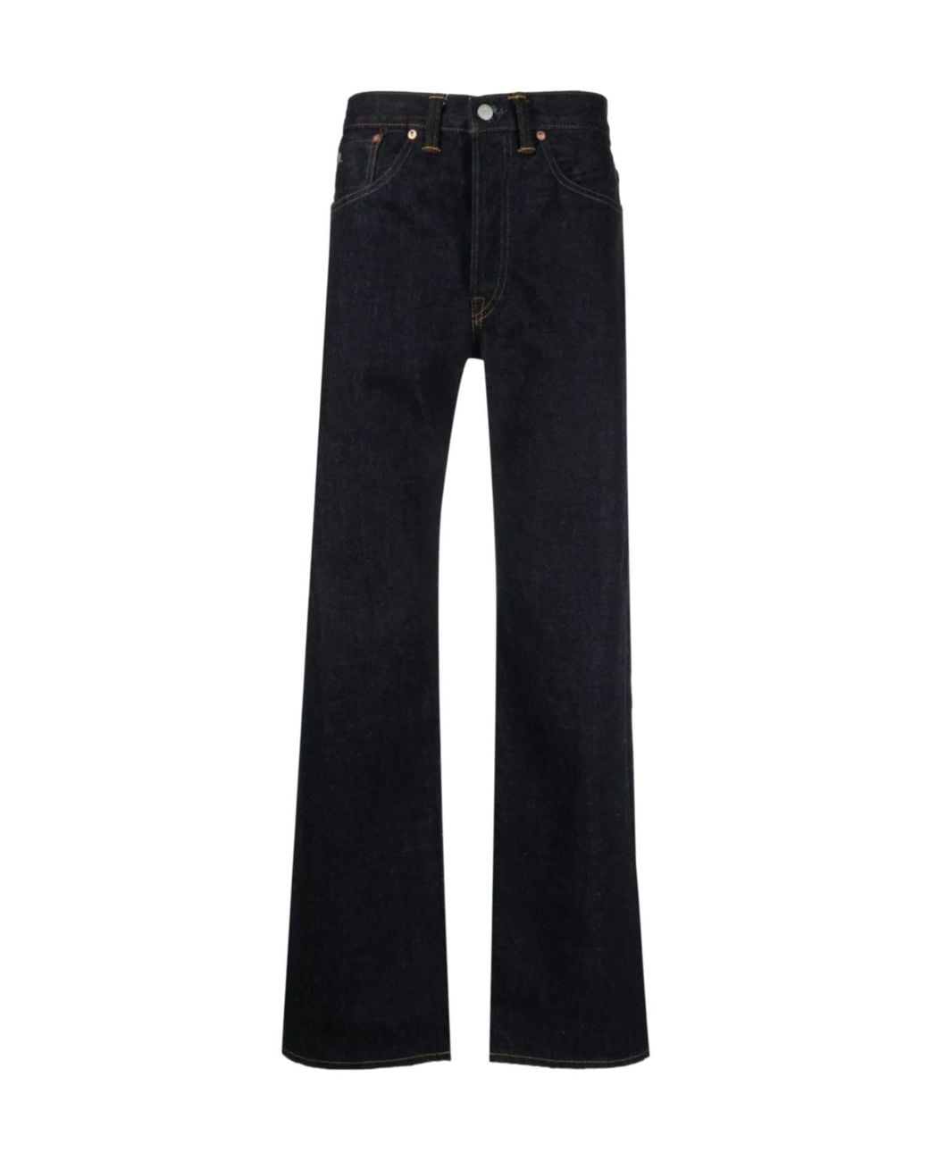 RRL Black Straight-Leg Jeans for men