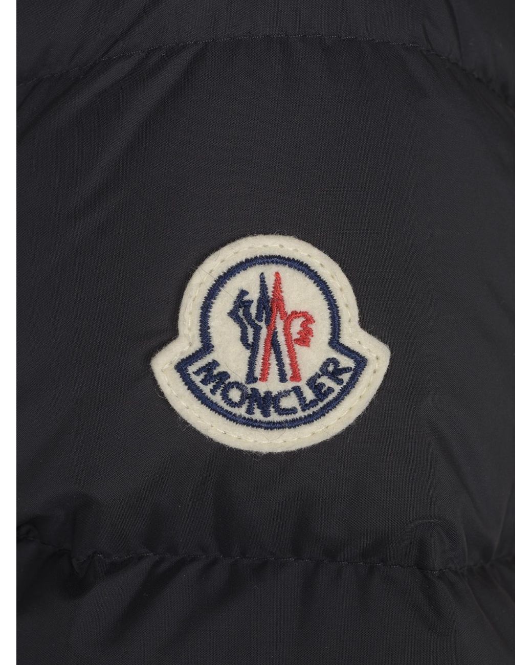 Moncler Black Khloe Logo Patch Belted Jacket