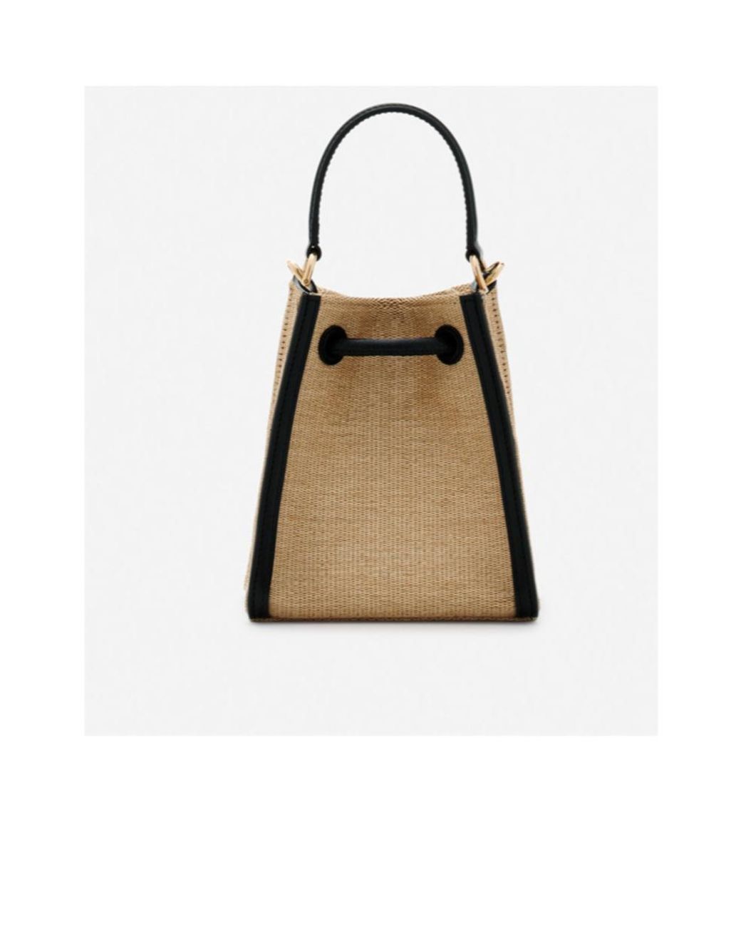 Lanvin Natural Drawstring Shoulder Bag