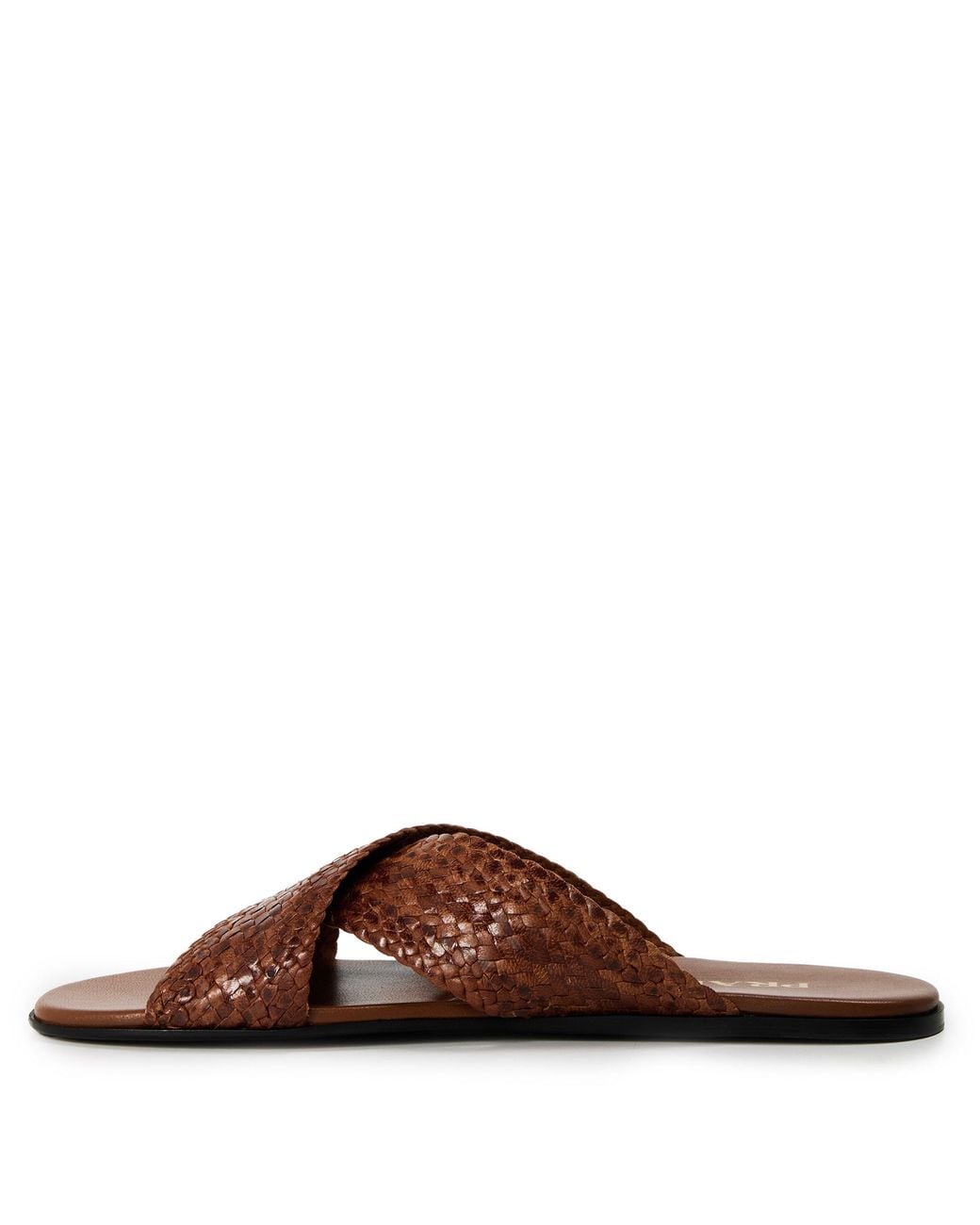 Prada Brown Woven Slippers