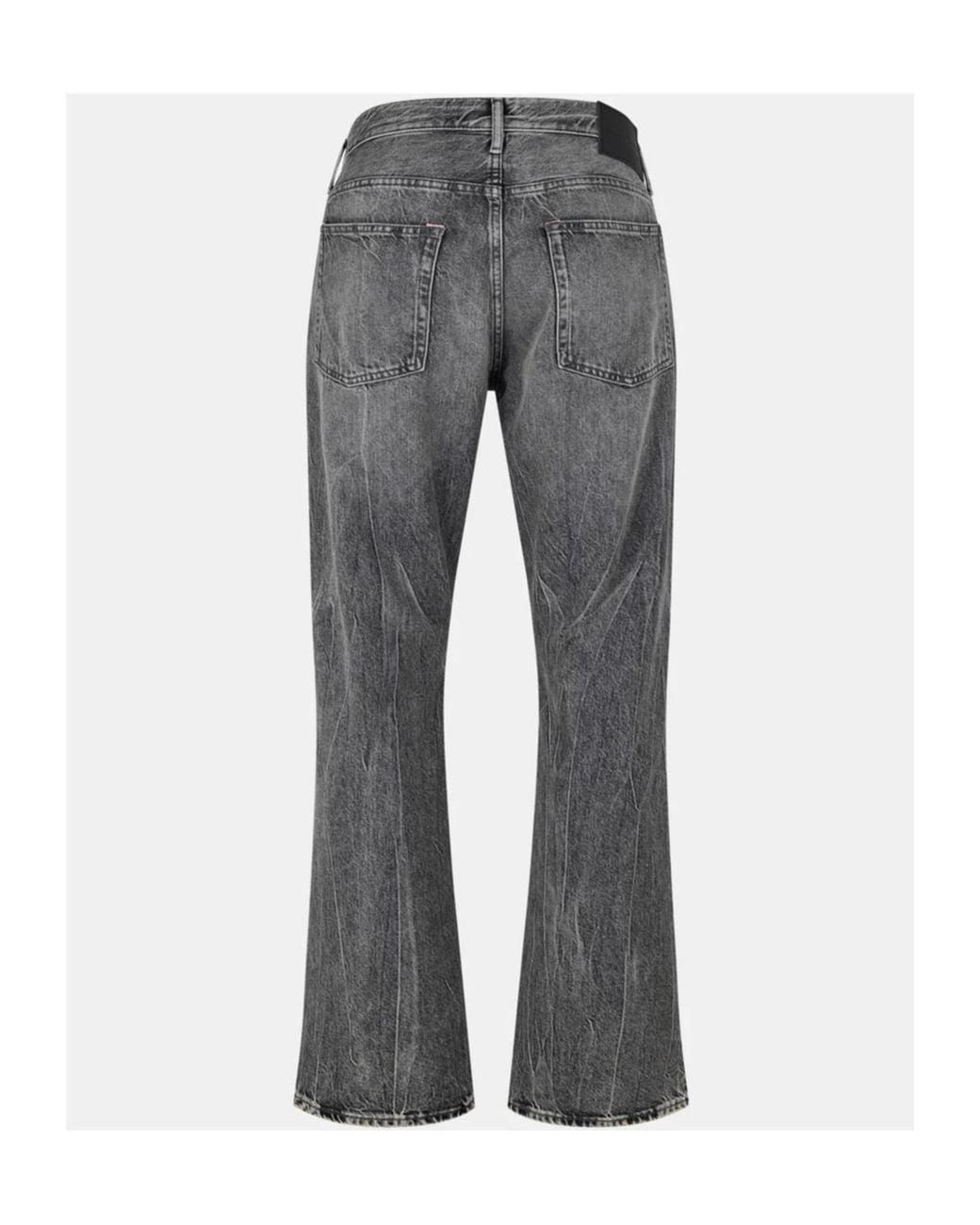 Acne Gray Straight Jeans for men