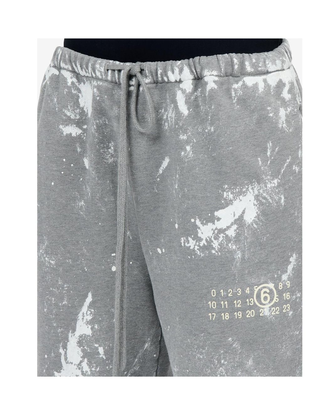 MM6 by Maison Margiela Gray Drawstring Painted Pants