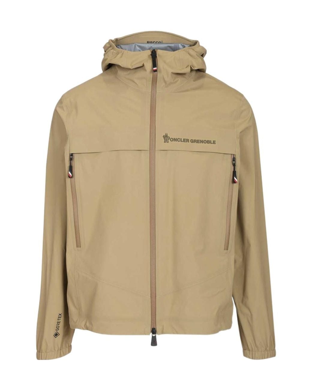 Moncler Natural Grenoble Shipton Hooded Shell Jacket for men