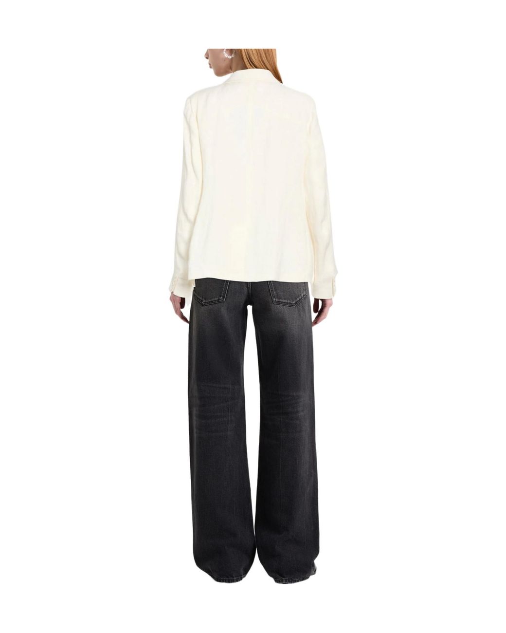 Weekend by Maxmara White Linen Single- Blazer