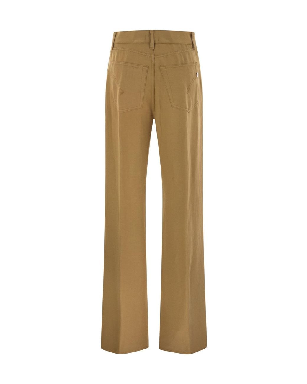 Dondup Natural Amber Wide-Leg Trousers