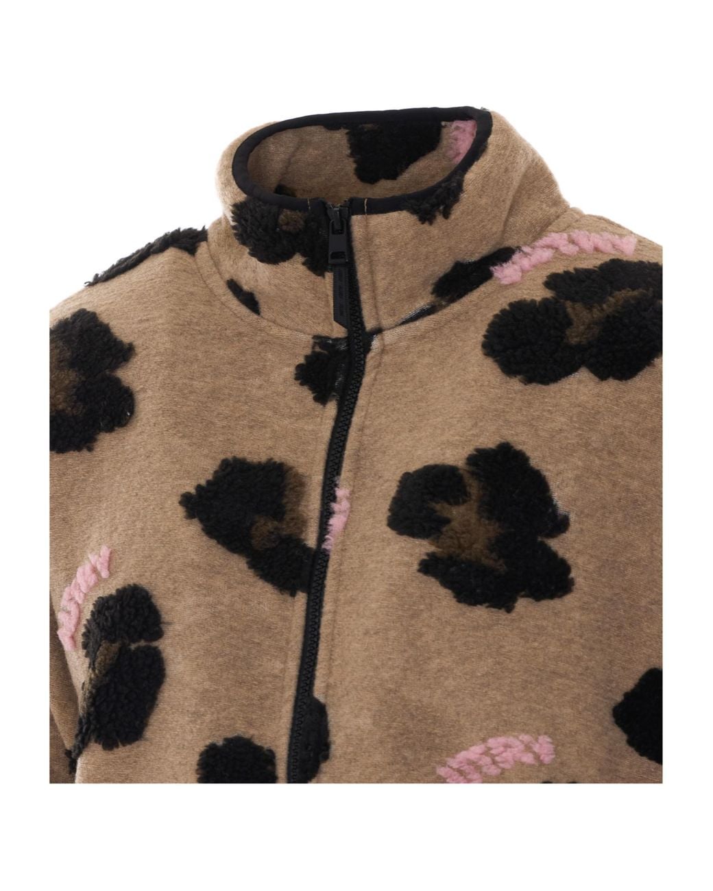 Autry Brown Pattern Detailed Zip-Up Jacket for men