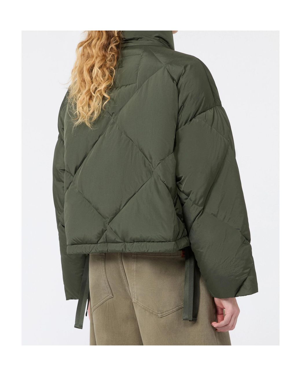Weekend by Maxmara Green Edito Quilted Down Jacket