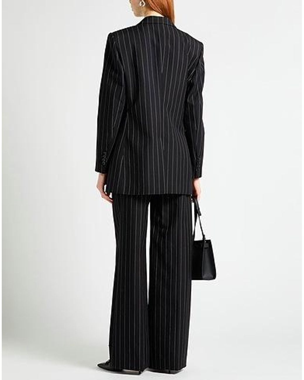 Dolce & Gabbana Black Striped Suit Jacket