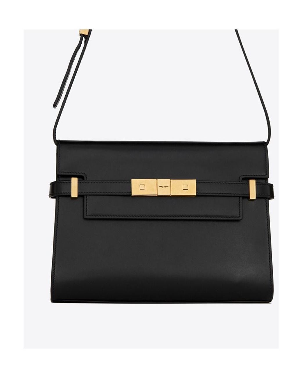 Saint Laurent Black Manhattan Small Shoulder Bag