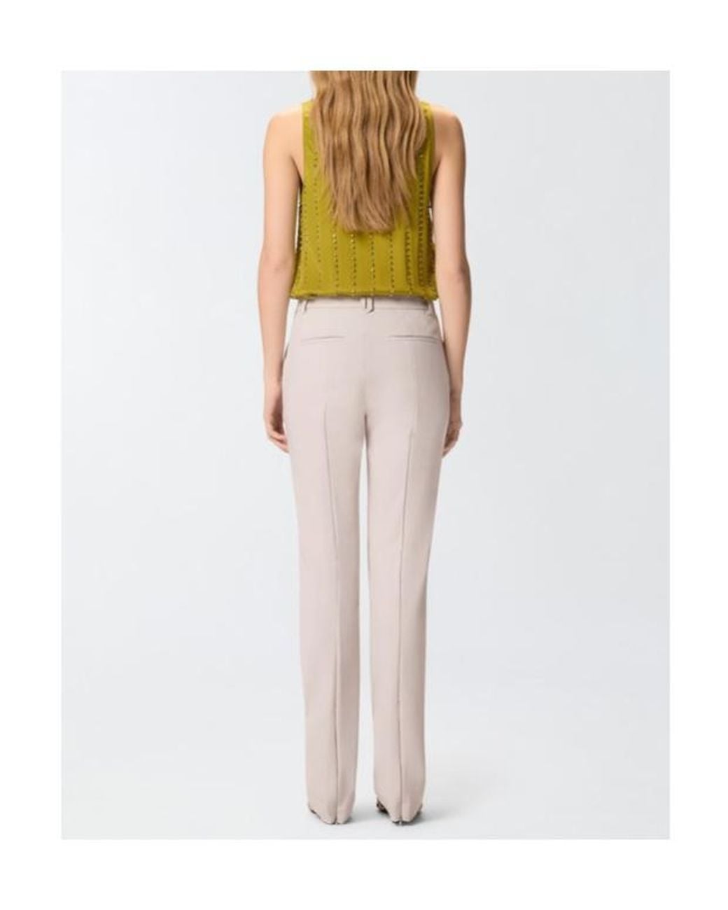 Pinko Gray Zip Trousers
